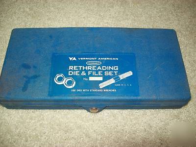 Vermont american rethreading die and file set