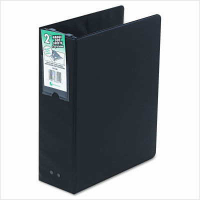 Hanging post binder, 8-1/2 x 11, 2IN capacity, black