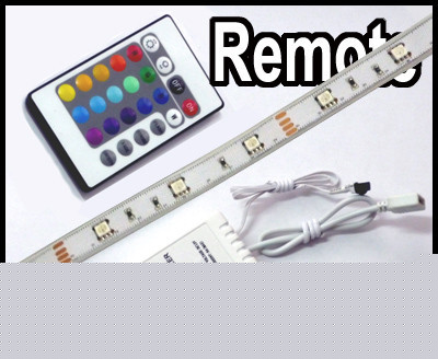 1M 100CM rgb flash 5050 smd led strip light + ir remote