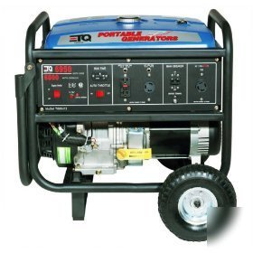 6950 watt portable gasoline generator 13 hp warranty