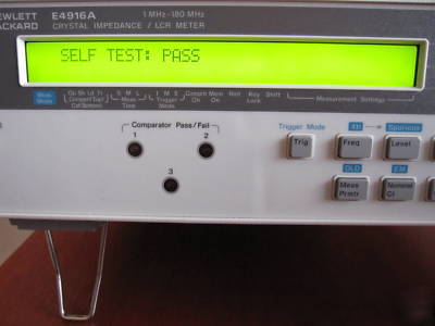 Agilent hp E4916A crystal impedance lcr meter w/ option