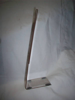 Clear plastic easel type display-used