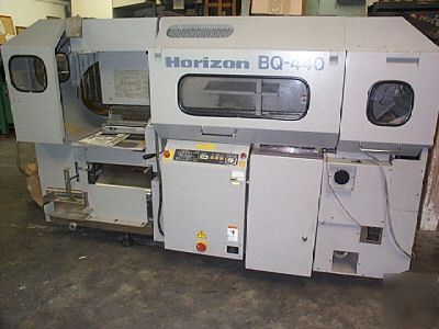 Horizon bq-440 perfect binder, 4 clamps & cover feeder