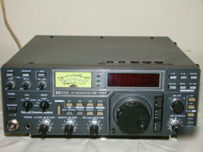 Icom ic-751 all mode 100W hf transceiver w/mars cap....