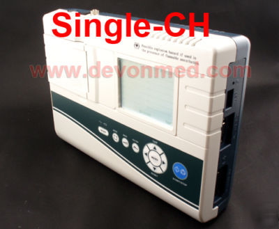 New - 1-ch ecg/ ekg machine/ monitor 12 lead display ~ 