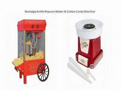 Nostalgia cotton candy machine & kettle popcorn maker