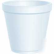 Dart squat foam food container - 16 oz. - 16MJ20DART
