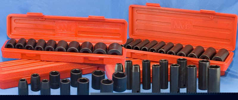 Impact socket set 1/2