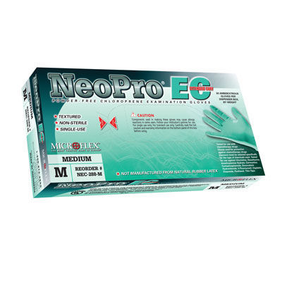 Microflex neopro extended cuff pf chloroprene gloves s