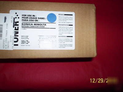 New konica minolta bizhub TN310C C350 C351 cyan toner 