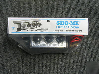 Sho-me 3 outlet box 12V