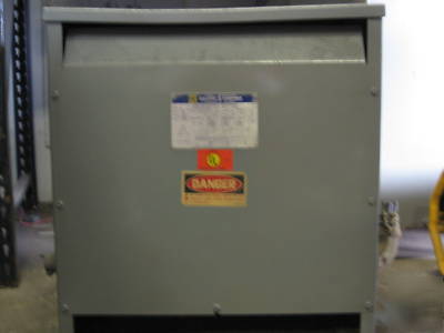 45 kva transformer pri 480V sec 208Y/120 3 ph dry type