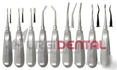 9 lindo levien heavy serration dental elevators