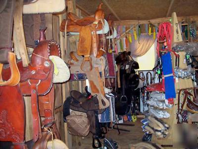 Horse saddles,bridles&equipment complete inventory sale