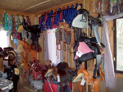 Horse saddles,bridles&equipment complete inventory sale