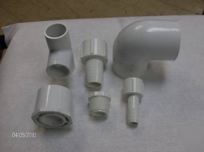 Plastic pipe fittings sched 40 *275 piece assort*