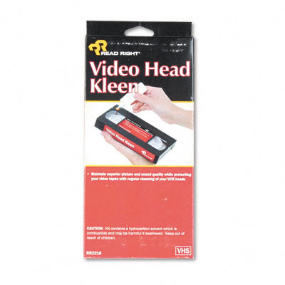 Vhs/vcr wet process video head kleener, 50 uses