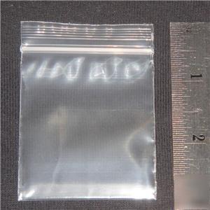100 ziplock poly plastic zipper bag small pocket 5X7CM