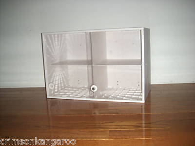 New 2 medical dental doctor's locking cabinet case