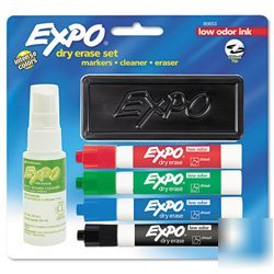 New low odor dry erase marker starter set, assorted,...