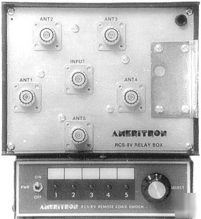 Ameritron rcs-8V -hf to vhf/uhf remote coax switch