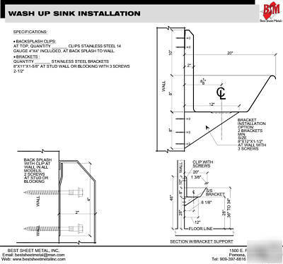 6 users 12' multi station hand sink, electronic facucet