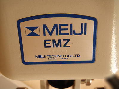 Meiji emz microscope +stand +light no more nikon smz 2B
