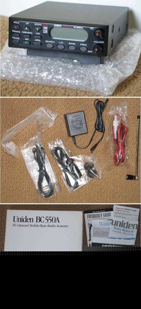 Uniden bearcat BC550A scanner police/fire/ham/aircraft