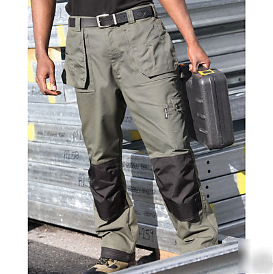 Dickies olive grn eisenhower trousers W32