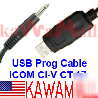 New usb ci-v cat interface cable for icom ct-17 ic-706 