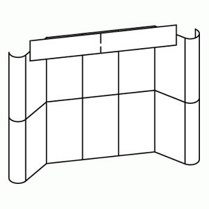 Nimlok K01 10' display trade show booth very nice-clean