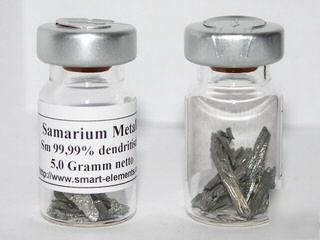 Samarium metal sublimed 99.99% - sealed under argon 