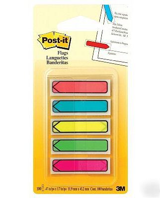 3M 684-ARR2 post-it arrow flags 5's neon color
