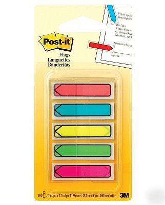 3M 684-ARR2 post-it arrow flags 5's neon color