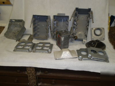 Mixed lot of electrical boxes and covers #1
