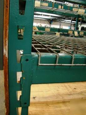 Pallet rack beams ridg-u 7' heavy duty used shelving 