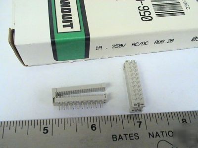 Panduit socket connector 20 pins pc board lot 25PCS