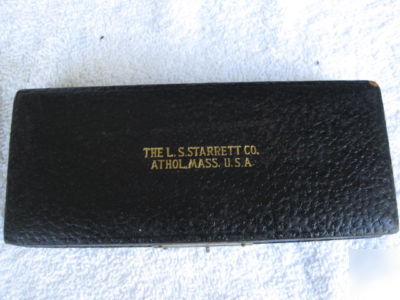 Starrett no 231 micrometer, 0-1 inch and storage case