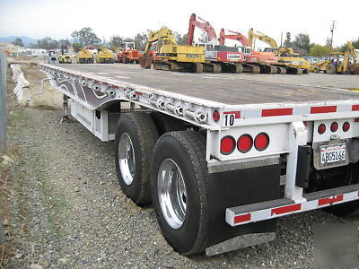 Trailmobile tandem axle flatbed trailer -- refurbished 