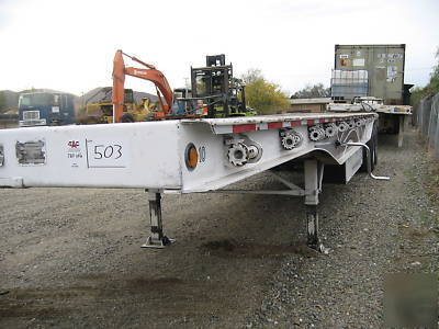 Trailmobile tandem axle flatbed trailer -- refurbished 