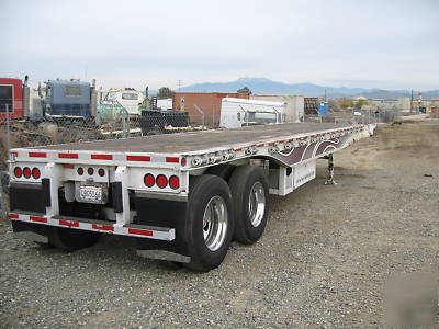 Trailmobile tandem axle flatbed trailer -- refurbished 