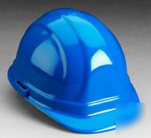 New 3M omega 2 blue hard hat ratchet suspension hardhat