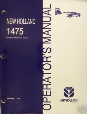 New holland 1475 mower conditioner operator's manual