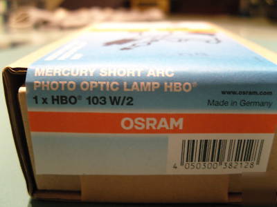 Osram mercury arc lamp hbo 103 w/2