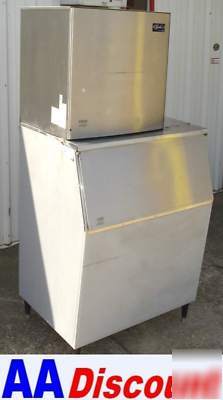 Used cornelius 780 lb ice maker w/580LB bin 220V XAC830