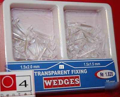 Dental composite, transparent plastic wedges, kit, 80PC