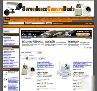 Surveillance camera store - website business for sale