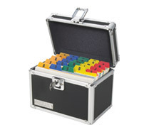  vaultz locking index card storage box 5X8