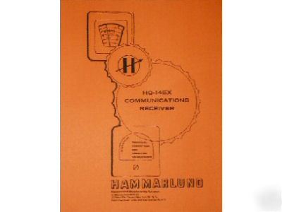 Hammarlund hq-145X radio operators/service manual