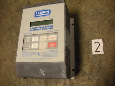 Leeson 1 hp micro series ac motor control drive 174920